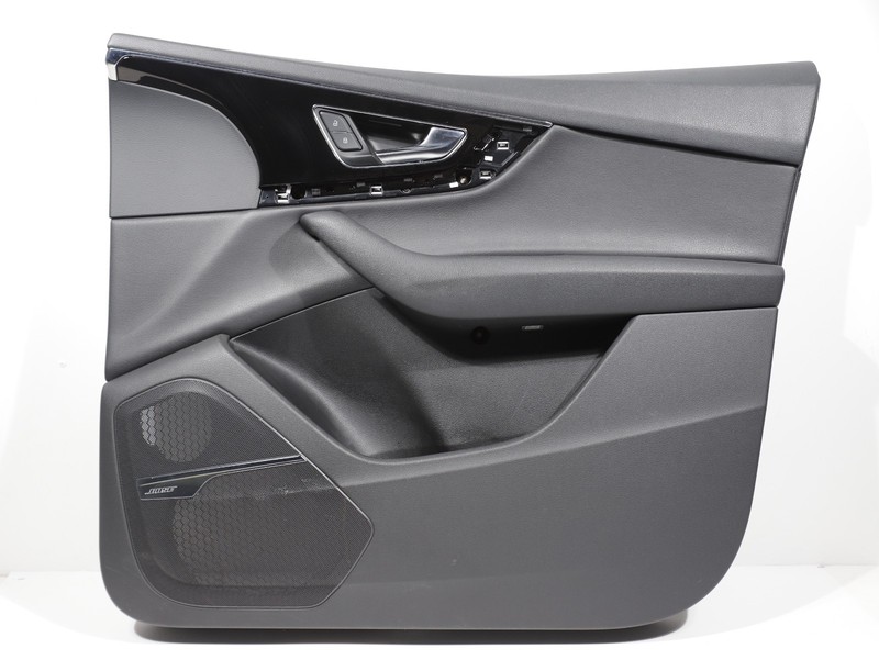 2017-2019 Audi Q7 Front Right Passenger Side Interior Door Trim Panel Black OEM
