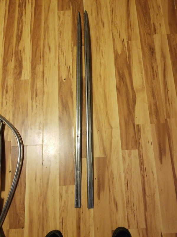 1953Pontiac LH/RH Stainless Front Fender Spear Trim Molding Ornament SET