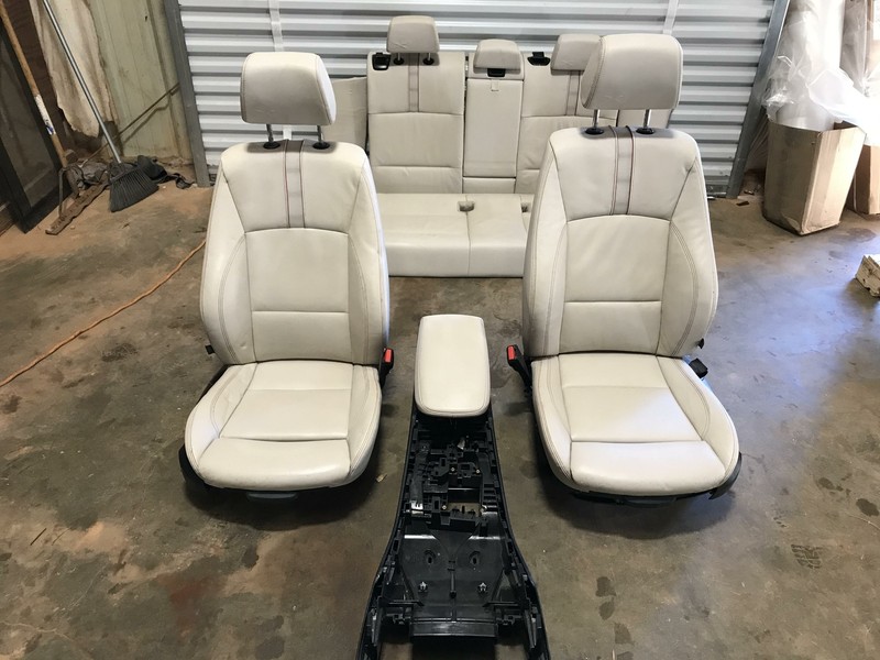 11-18 BMW X3 X4 M-SPORT WHITE LEATHER SEATS FRONT REAR SEAT SET f25 f26 sport