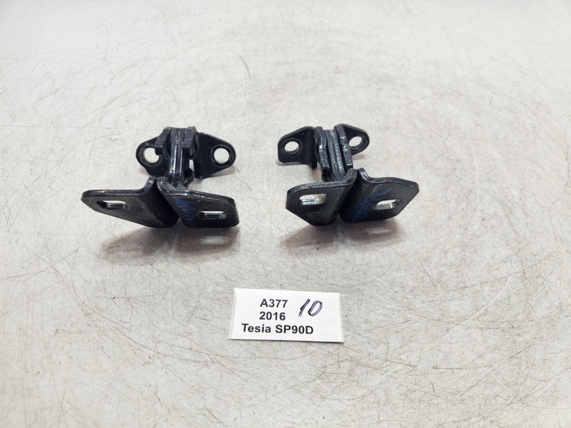 ✅ 12-20 OEM Tesla Model S Front Rear Left Door Hinge Lower Gray PMNG SET 19k