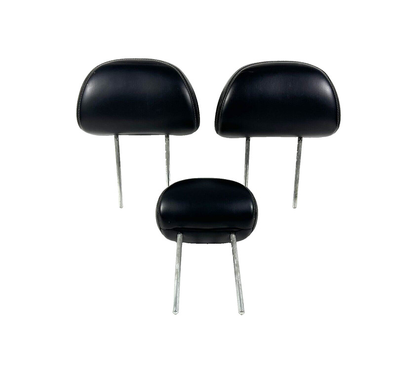 2005-2012 Mercury Mariner Rear Seat 2nd Row Headrest Black Leather White Stitch