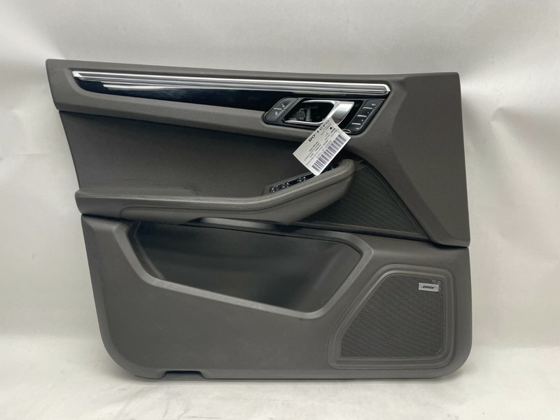 2015-2020 PORSCHE MACAN 95B LEFT DRIVERS SIDE FRONT DOOR PANEL OEM DARK BROWN