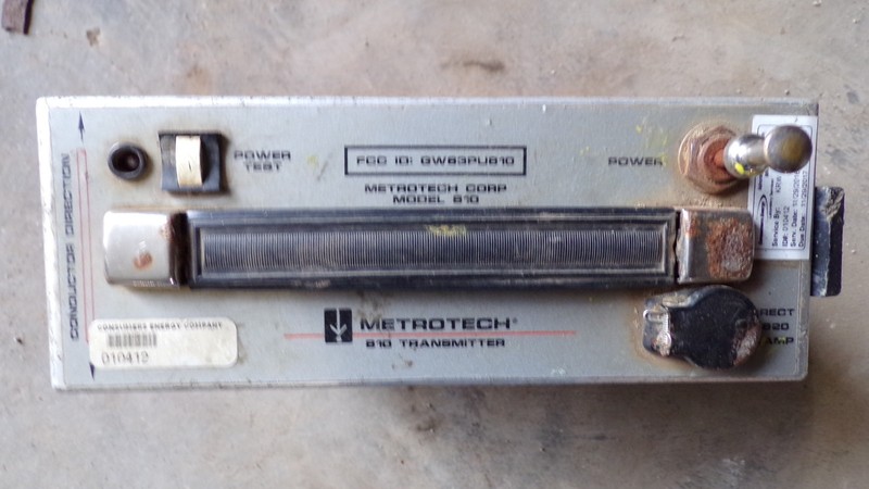 Metrotech Model 810 810 Transmitter FCC ID GW63PU810 *FREE SHIPPING*