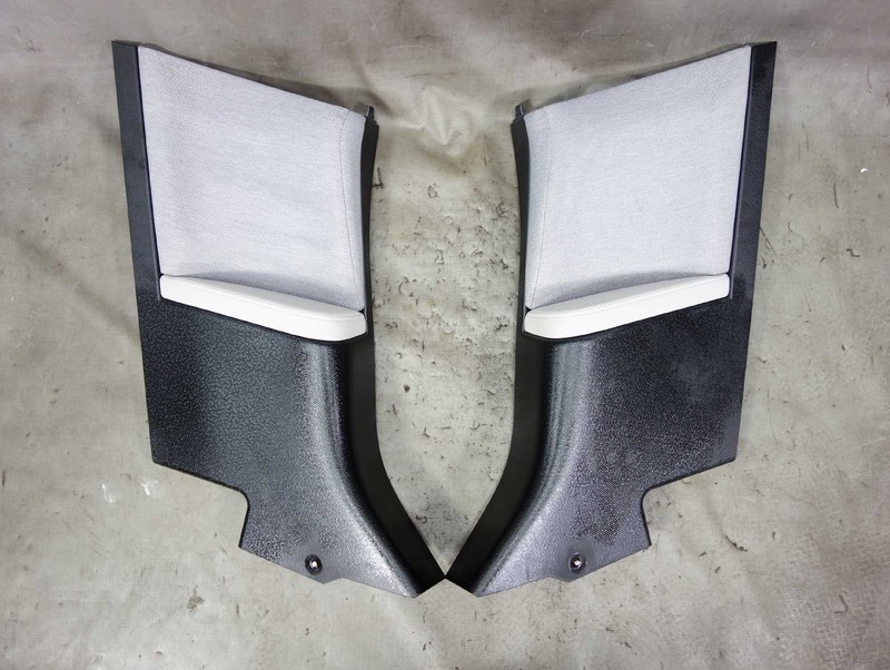 2014-2017 BMW i01 i3 City Vehicle Rear Interior Side Panel Pair Carum Grey Cloth