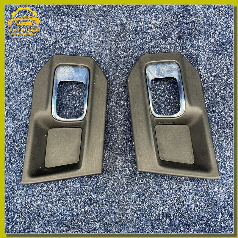 2013-2018 RAM 1500 LARAMIE INTERIOR DOOR HANDLE BEZEL SET LH & RH OEM 1WD61TRMAC