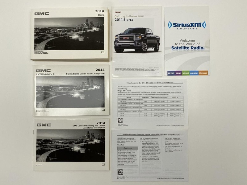 Owners Manual 2014 GMC Sierra 86721