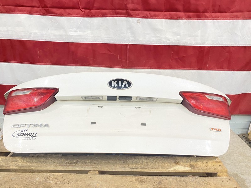 2014-2016 Kia Optima Decklid Trunk Lid Assembly White (SWP) Oem Tested