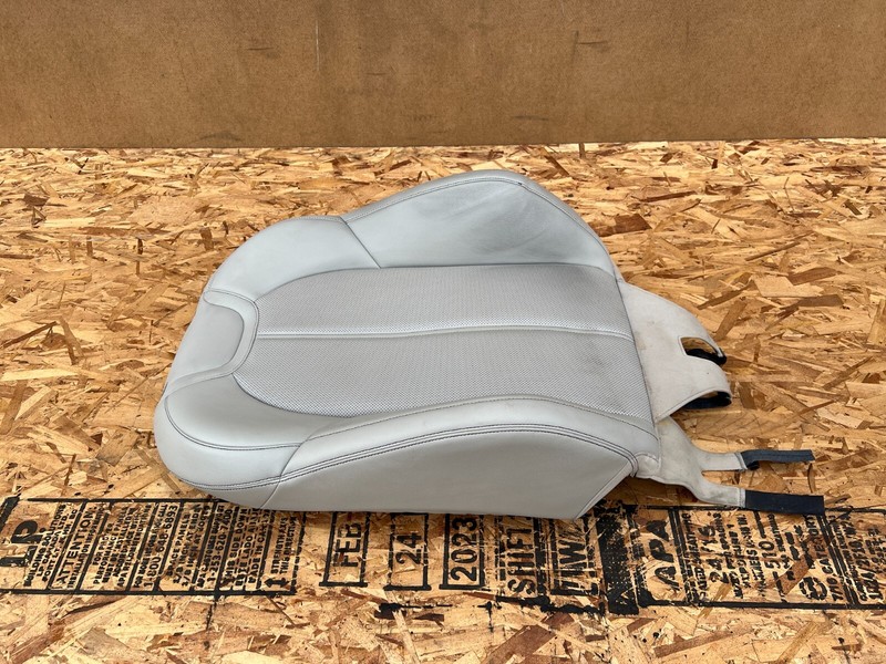 GENESIS G70 2019-2023 OEM FRONT LEFT DRIVER UPPER SEAT SKIN ASSEMBLY (GRAY)