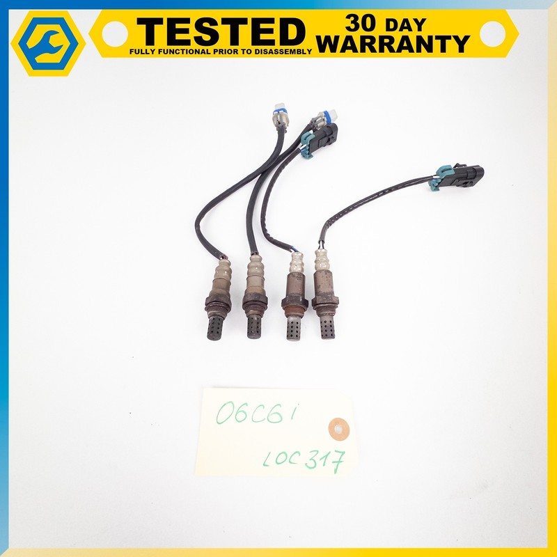 05-08 CHEVROLET CORVETTE C6 6.0L LS2 HEATED OXYGEN 02 SENSOR SET OF 4 OEM