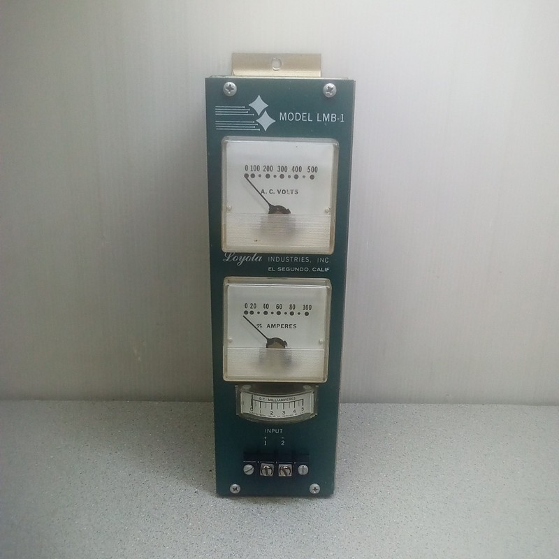Loyola Industries, Model LMB-1, S/N 0450 Panel Mounted Meter