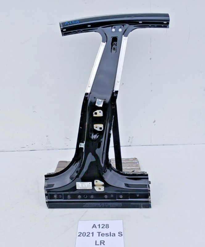 ✅ 2021-2023 OEM Tesla Model S Left Driver Side B Pillar Outer Panel Black NOTE*