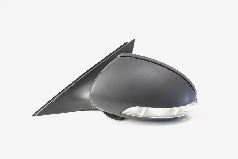07-09 Mercedes W221 S550 S600 Left Driver Side Rear View Door Mirror Black OEM