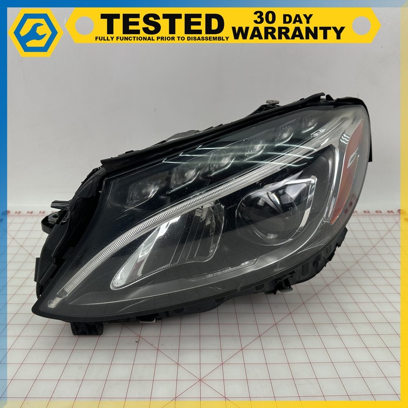 15-18 Mercedes C300 W205 FRONT LEFT DRIVER SIDE HEADLIGHT LAMP OEM