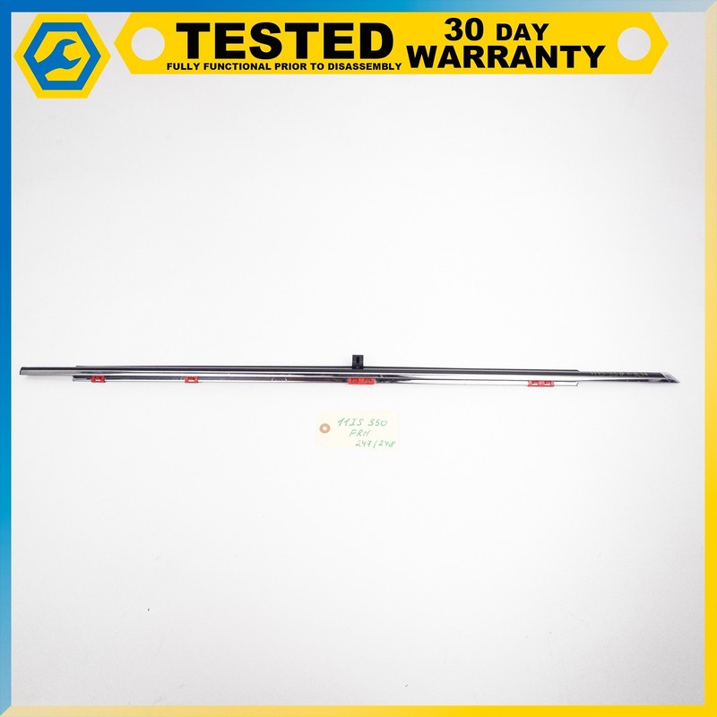 06-13 LEXUS IS250 IS350 FRONT RIGHT OUTER LOWER DOOR WINDOW MOLDING CHROME OEM