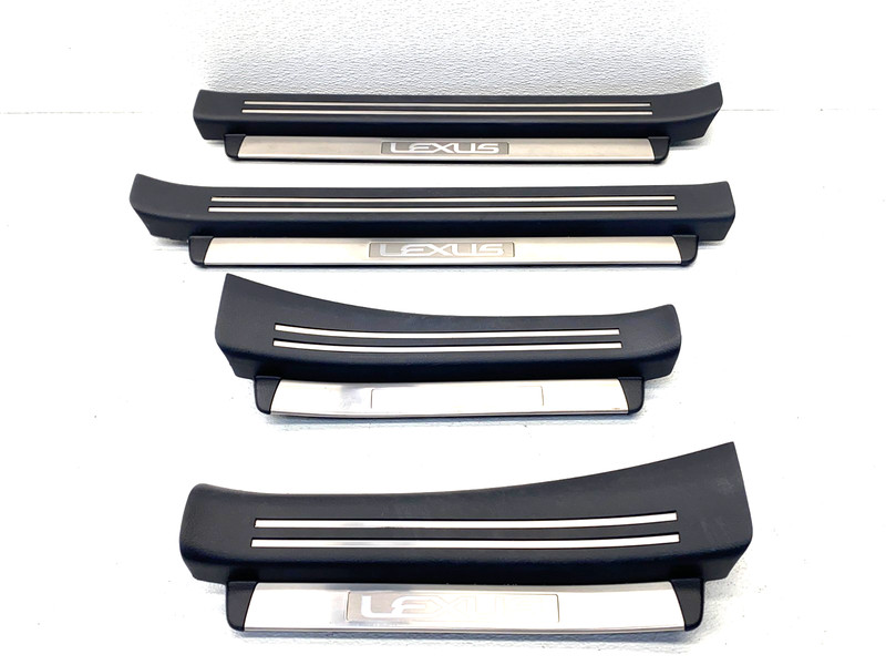 13-17 LEXUS LS460 DOOR SILL SCUFF PLATES SET FRONT & REAR LEFT/ RIGHT OEM A0.46