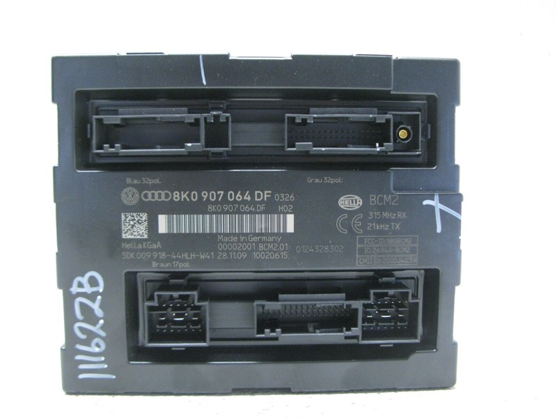 08-12 AUDI B8 A4 S4 8T A5 S5 BODY COMFORT CONTROL MODULE UNIT OEM 111622B