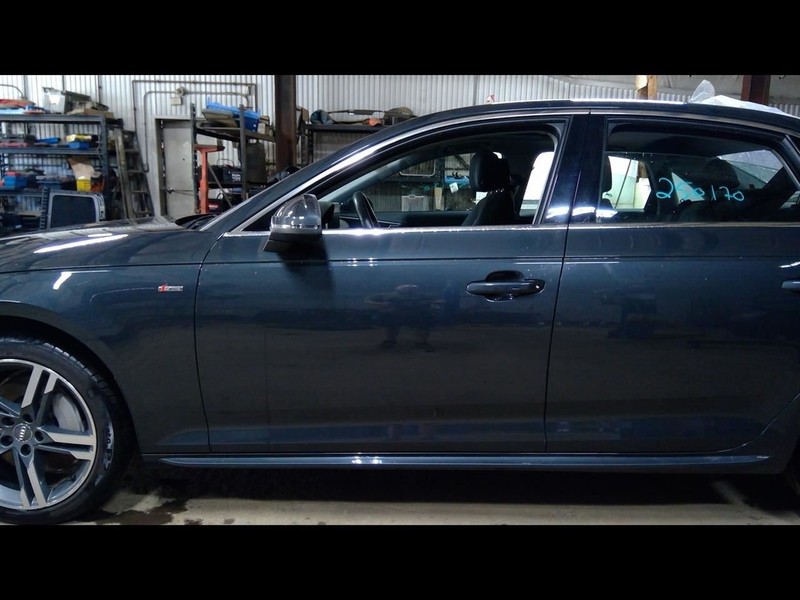 Driver Front Door Tempered Glass Base Model Fits 17-19 AUDI A4 1584440