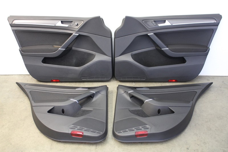 MK7 VW GTI Cloth Door Panels Trim Cards Doorcards 4 Door Genuine Oem 2018-2021