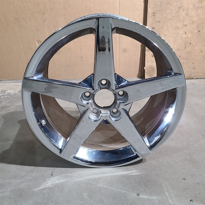 05-13 Corvette C6 Rear Wheel 5 Spoke 19x10 Chrome OEM Aa7471