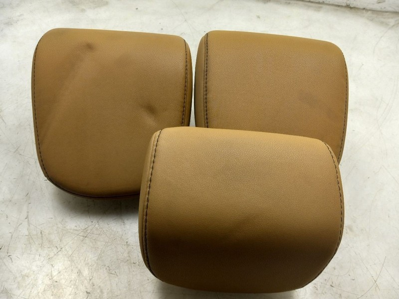 14 LEXUS IS350 REAR HEADREST LEATHER BRN-EA50 COMPLETE SET OF 3