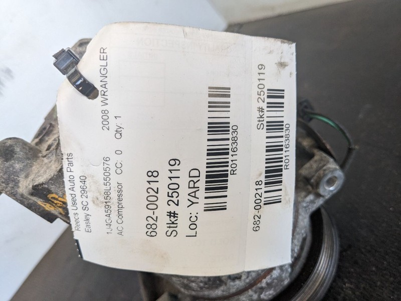 AC Compressor Fits 07-11 WRANGLER 1163830