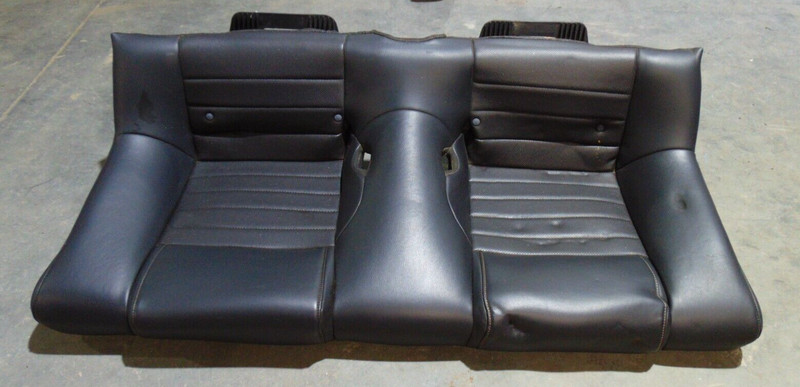 2010-2014 FORD MUSTANG COUPE REAR LOWER SEAT PORTION BLACK LEATHER OEM