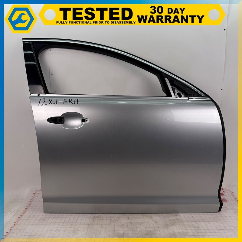 10-15 JAGUAR XJ FRONT RIGHT PASSENGER SIDE DOOR SHELL PANEL SILVER OEM