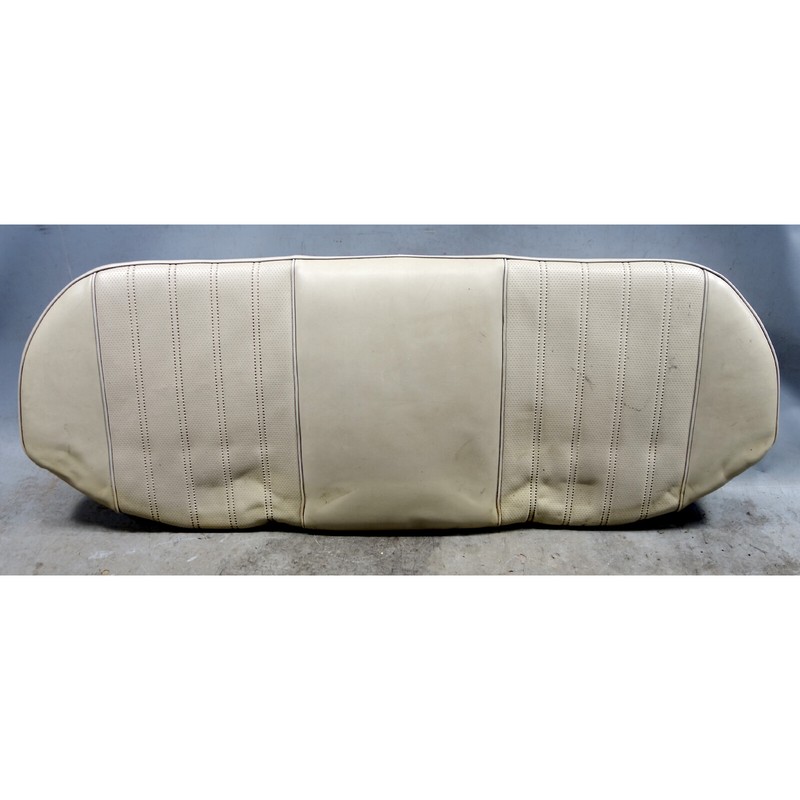 1984-1985 BMW E28 5-Series Rear Seat Bottom Bench Pad Pearl Beige Vinyl OEM
