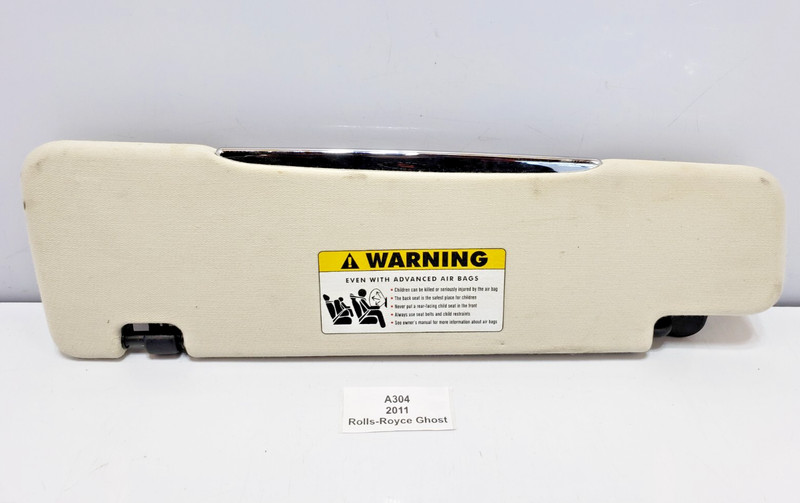 ✅ 10-14 OEM Rolls-Royce Ghost RR4 Front Right Passenger Side Sun Visor Beige*