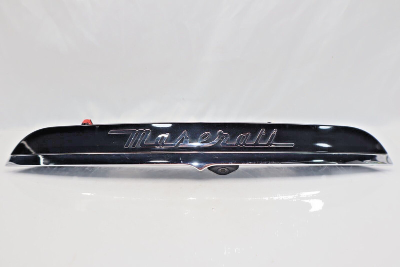 ✅ 2014 - 17 Maserati Ghibli Trunk Lid Trim Panel With Camera BLACK