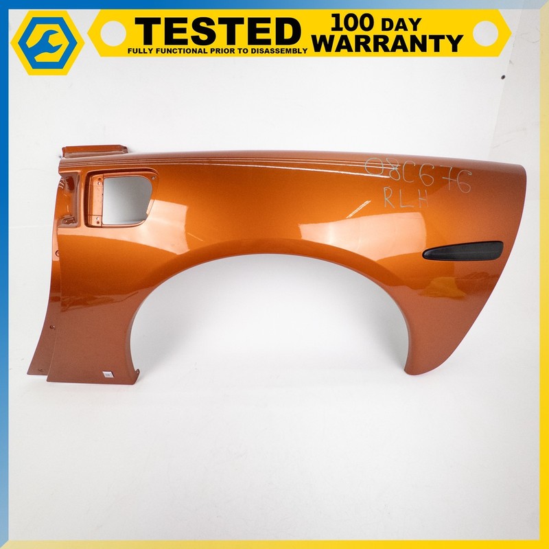 05-13 CHEVROLET CORVETTE C6 REAR LEFT DRIVER SIDE OUTER QUARTER PANEL ORANGE OEM
