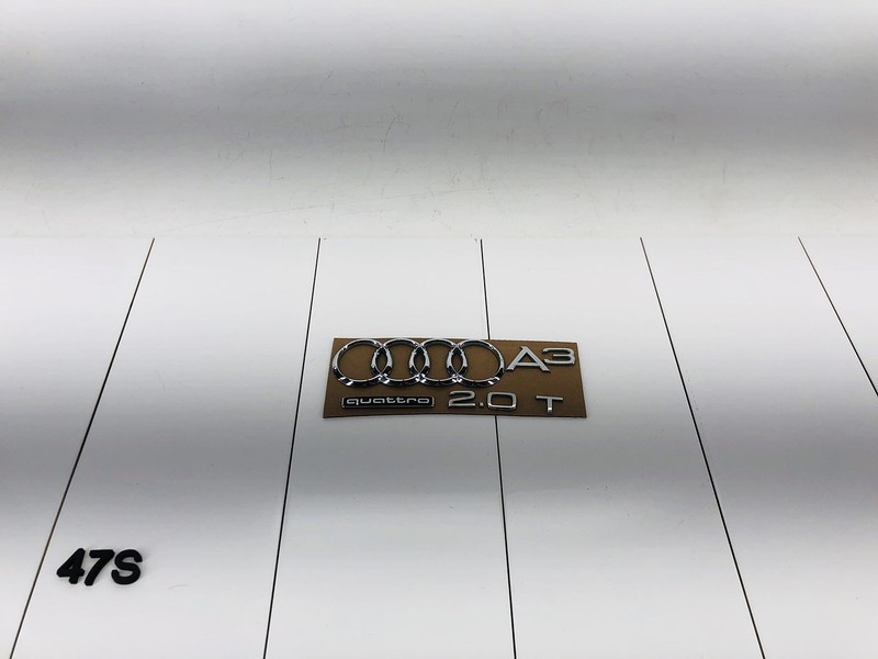 15-18 AUDI A3 QUATTRO REAR TRUNK DECK LID LOGO SYMBOL NAMEPLATE EMBLEM OEM