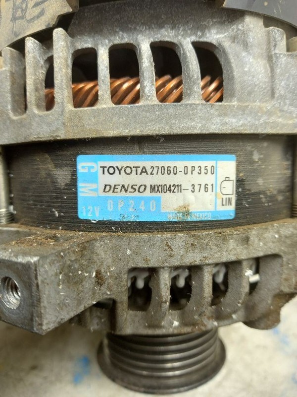 16-23 TOYOTA TACOMA TRD OFF-ROAD ALTERNATOR 2GRFKS 27060-0P350