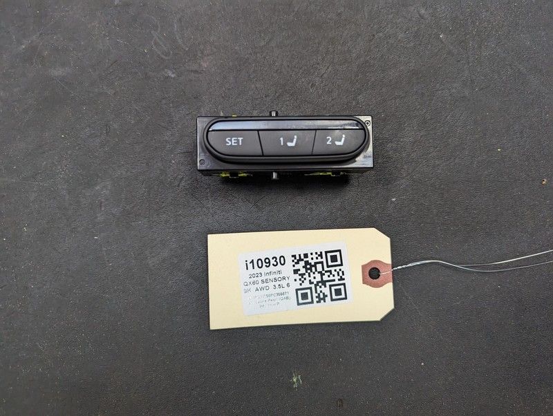 Front Right Door Seat Memory Switch 2023 Infiniti QX60 Sensory 2022