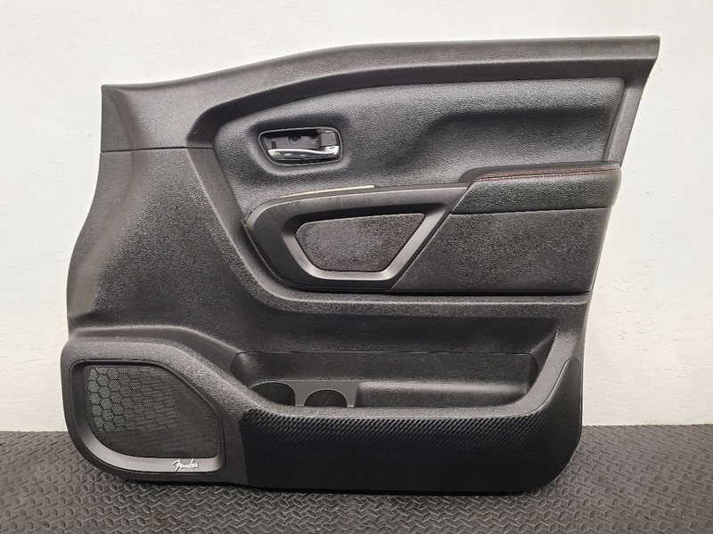 22-24 Nissan Titan Crew Cab Front Right Door Trim Panel Black OEM 80900-9FV6A