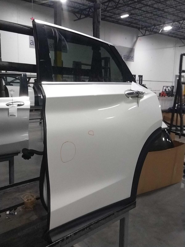 2021 INFINITI QX50 Left Door White 684729 71K Mileage Used OEM Part