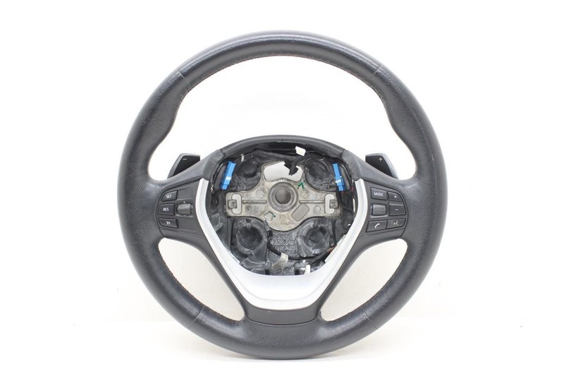 2014-2016 BMW 435i Convertible Black Heated Steering Wheel 62563180F