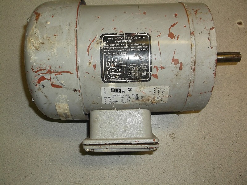 WEG 3 HP Induction Motor Model B56 0397 1740 RPM 3-Phase *FREE SHIPPING*