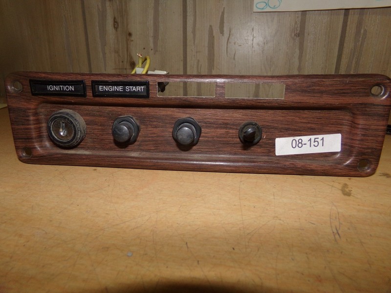 Vintage Wood Grain Semi Truck Ignition Switch Panel Assembly *FREE SHIPPING*