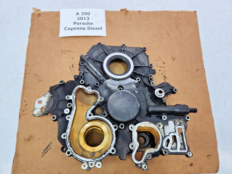 ✅ 13-16 OEM Porsche Cayenne DIesel 958 V6 Engine Front Crank Seal Flange Cover