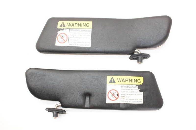 00-03 Mazda Mx-5 Miata NB Black Driver and Passenger Front Sun Visors