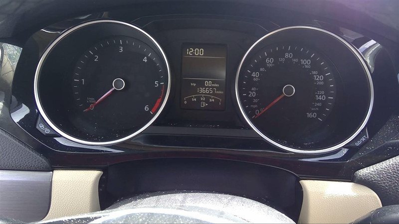 2015-2016 VW Jetta 9Q1 Speedometer Diesel Gauge Cluster Panel 5C6 920 954 A 136k