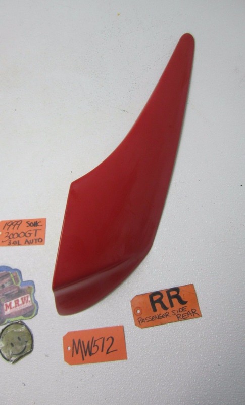 REAR SPOILER END BODY PANEL QUARTER TAILLIGHT FILLER RED RH fits 97 98 99 3000GT