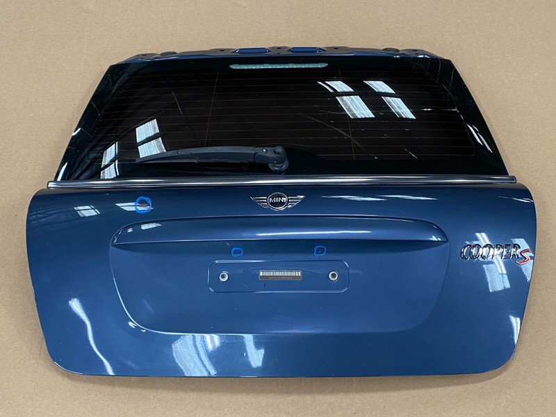 ⭐07-13 MINI COOPER REAR TRUNK TAILGATE LIFTGATE PANEL ASSEMBLY BLUE OEM LOT2361