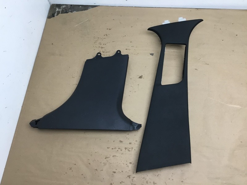 Mercedes C300 W205 2018 Right Upper Lower B Pillar Cover Trim Set 15-18 |:Y