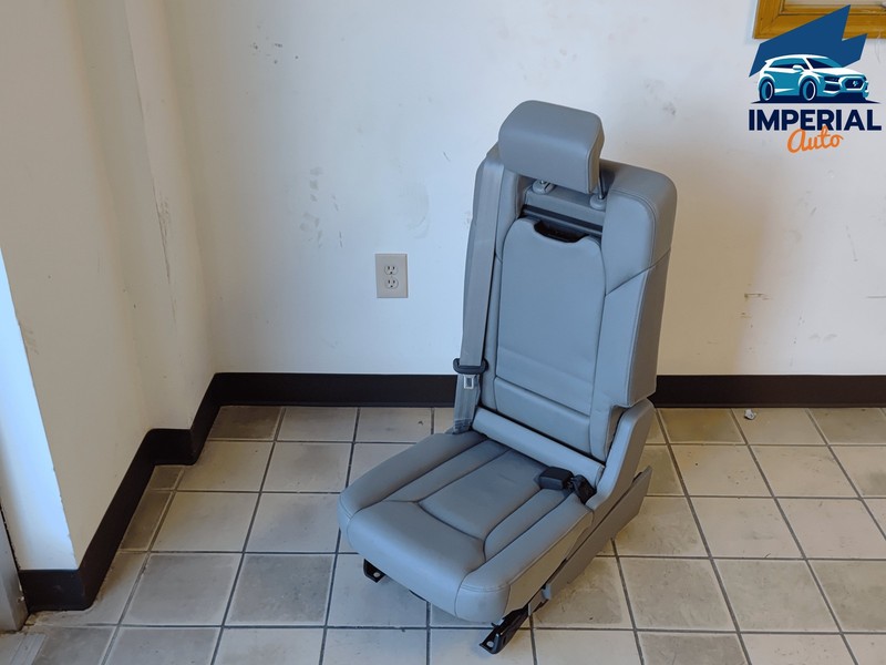 2017-19 Audi Q7 Rear Second 2nd Row Center Middle Leather Seat Assembly OEM Gray