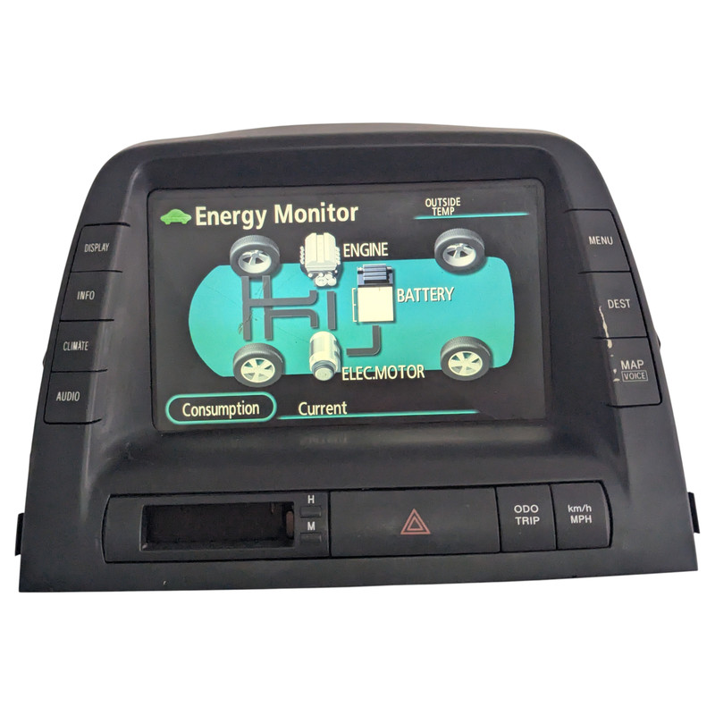 06-08 Toyota Prius Navigation Display Information Center Screen 86110-47220 OEM