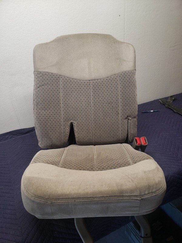 95-97 Chevy Blazer GMC Jimmy Passenger Right rear Folding Bench Seat Cloth