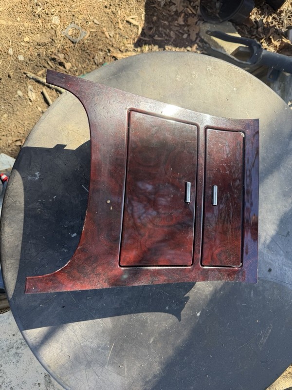 OEM 2011 Cadillac Escalade 6.2L Woodgrain Center Console Cup Holder Bezel