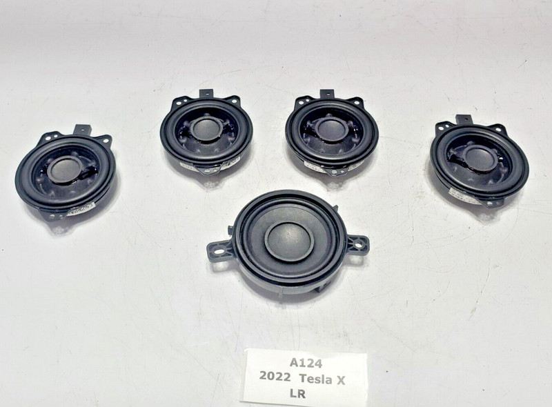 ✅ 2017-2023 OEM Tesla Model S 3 Y X Roof Headliner Tweeter Speaker SET Of 5